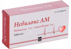 Небилонг АМ 5мг+5мг таблетки N30