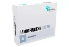 Ламотриджин 100 мг таблетки N30