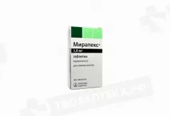 Мирапекс 1 мг таблетки N30