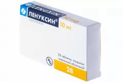 Ленуксин 10 мг таблетки покрытые пленочной оболочкой N28