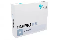Торасемид 10 мг таблетки N30