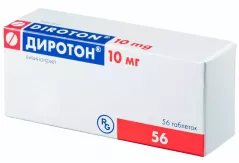 Диротон 10 мг таблетки N56