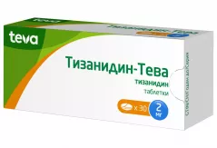 Тизанидин-Тева 2 мг таблетки N30