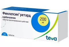 Финлепсин ретард 200 мг таблетки с пролонгированным высвобождением дейст N50