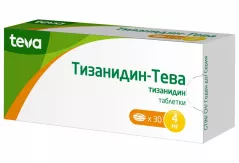 Тизанидин-Тева 4 мг таблетки N30