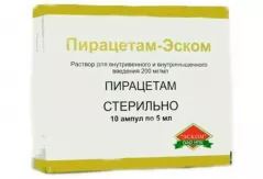 Пирацетам 200 мг/мл раствор для внутривенного и внутримышечного введения 5мл ампулы N10