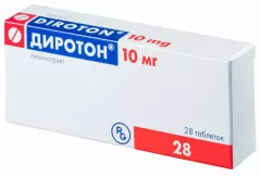 Диротон 10 мг таблетки N28