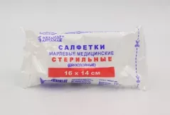 Салфетка стерильная 16х14 марлевая N10