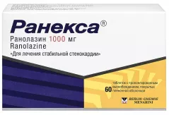 Ранекса 1000 мг таблетки пролон действ покрытые пленочной оболочкой N60