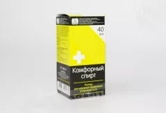 Камфорный спирт 10% раствор для наружного применения 40мл флакон