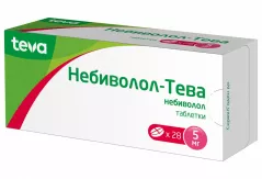 Небиволол Тева 5 мг таблетки N28