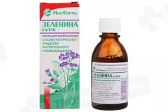 Капли Зеленина для приема внутрь 25мл флакон
