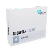 Лозартан 100мг таблетки покрытые пленочной оболочкой N60