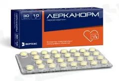 Лерканорм 10 мг таблетки покрытые пленочной оболочкой N30