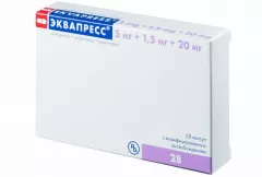 Эквапресс 5мг+1,5мг+20мг капсулы с модифиц высв N28