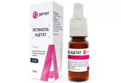 Ретинола ацетат (Вит.А) 3.44%  раствор масляный 10мл фл/кап