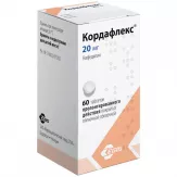 Кордафлекс 20 мг таблетки прологн дейст покрытые пленочной оболочкой N60