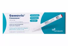 Семавик 0,25/0,5/1 мг/доза раствор для подкожного введения шприц-ручка 3мл+ игла N4