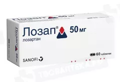 Лозап  50 мг таблетки покрытые пленочной оболочкой N60