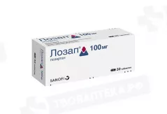 Лозап 100 мг таблетки покрытые пленочной оболочкой N30