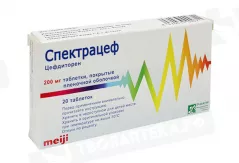 Спектрацеф 200 мг таблетки покрытые пленочной оболочкой N20