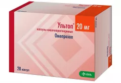 Ультоп 20мг капсулы кишечнорастворимые N28
