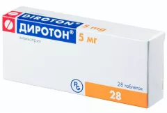 Диротон  5 мг таблетки N28