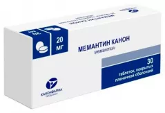 Мемантин Канон 20 мг таблетки покрытые пленочной оболочкой N30