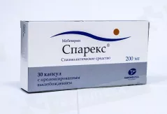 Спарекс 200 мг капсулы с пролонгированным высвобождением дейст N30