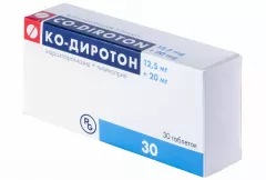 Ко-Диротон 12,5мг+20мг таблетки N30