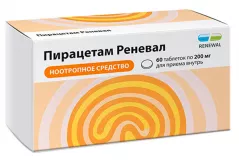Пирацетам 200 мг таблетки покрытые пленочной оболочкой N60