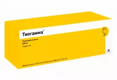 Тиогамма 12 мг/мл (1,2%) раствор для инфузий флакон 50мл N10