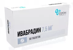 Ивабрадин 7,5мг таблетки покрытые пленочной оболочкой N56/Озон/
