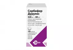 Сорбифер Дурулес 320мг+60мг тбл с пролонг высвоб п/п об N100