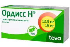Ордисс Н 12,5мг+16мг таблетки N60
