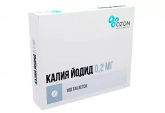 Калия йодид 0,2мг таблетки N100