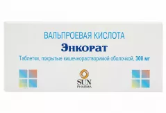 Энкорат хроно 300 мг таблетки с с пролонгированным высвобождением высвоб покрытые пленочной оболочкой N30