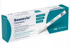 Семавик 0,25/0,5/1 мг/доза раствор для подкожного введения шприц-ручка 3мл+ игла N9