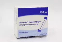 Депакин Хроносфера 750 мг гранулы с пролонгированным высвобождением пакетики N30