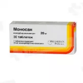 Моносан 20 мг таблетки N30