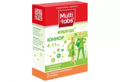 Мульти-табс Юниор жевательные таблетки N30 с 4 лет фруктовый вкус