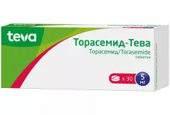 Торасемид-Тева 5 мг таблетки N30