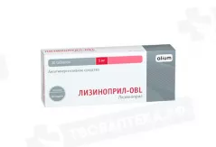 Лизиноприл-OBL 5 мг таблетки N30