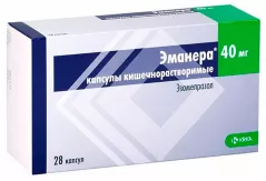 Эманера 40 мг капсулы кишечнорастворимые N28