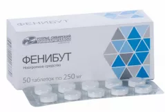 Фенибут 250 мг таблетки N30