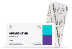 Мемантин 10 мг таблетки покрытые пленочной оболочкой N90