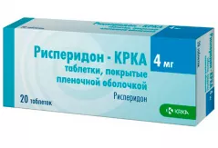 Рисперидон-КРКА 4 мг таблетки покрытые пленочной оболочкой N20