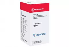Меропенем 1 г пор для приготовления раствора внутривенного флакон N1