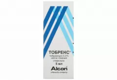 Тобрекс 3мг/мл капли глазные 5 мл