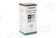 Тизоптан  0,3мг/мл+5мг/мл капли глазные 3мл флакон
